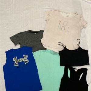 Under Armour Blue Muscle Tee Athletic Performance